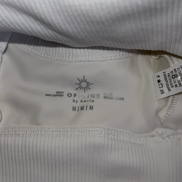 Aerie High Neck Ribbed Sports Bra Size M - Picture 3 of 4